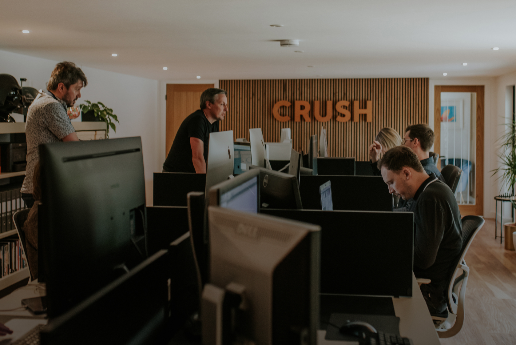 inside an office