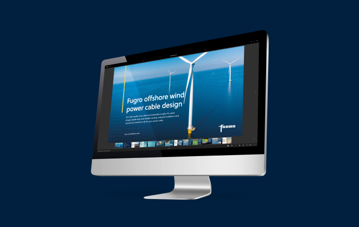 desktop website mockup