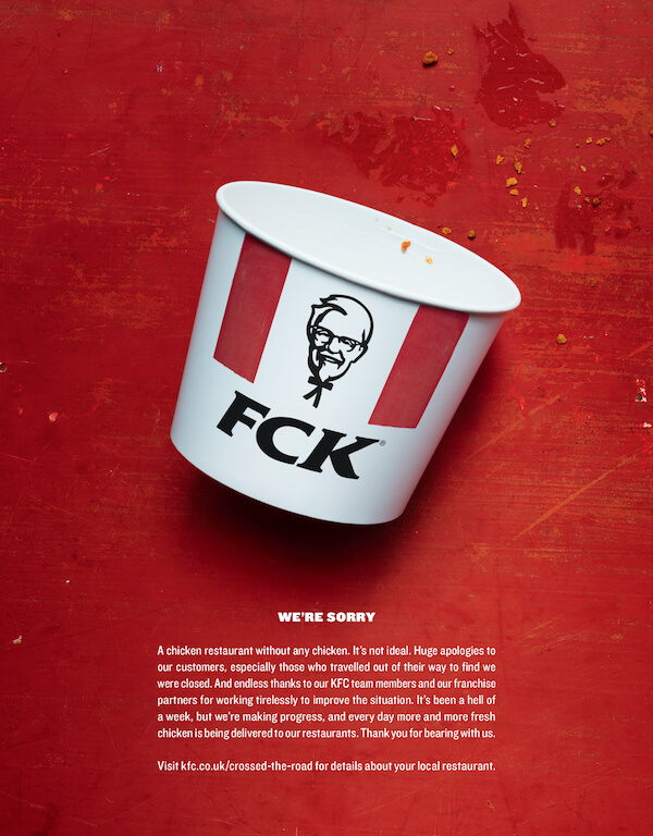 FCK Campaign by KFC