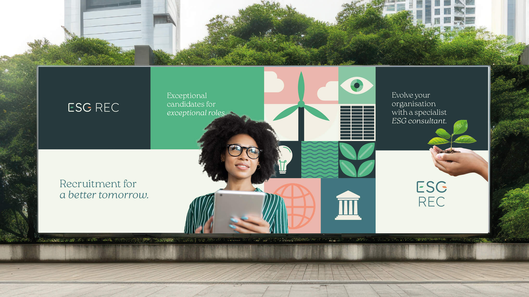 ESG REC advertising board