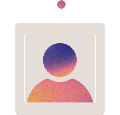 man figure icon in gradient design