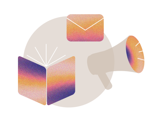 icon for emails books and promotion