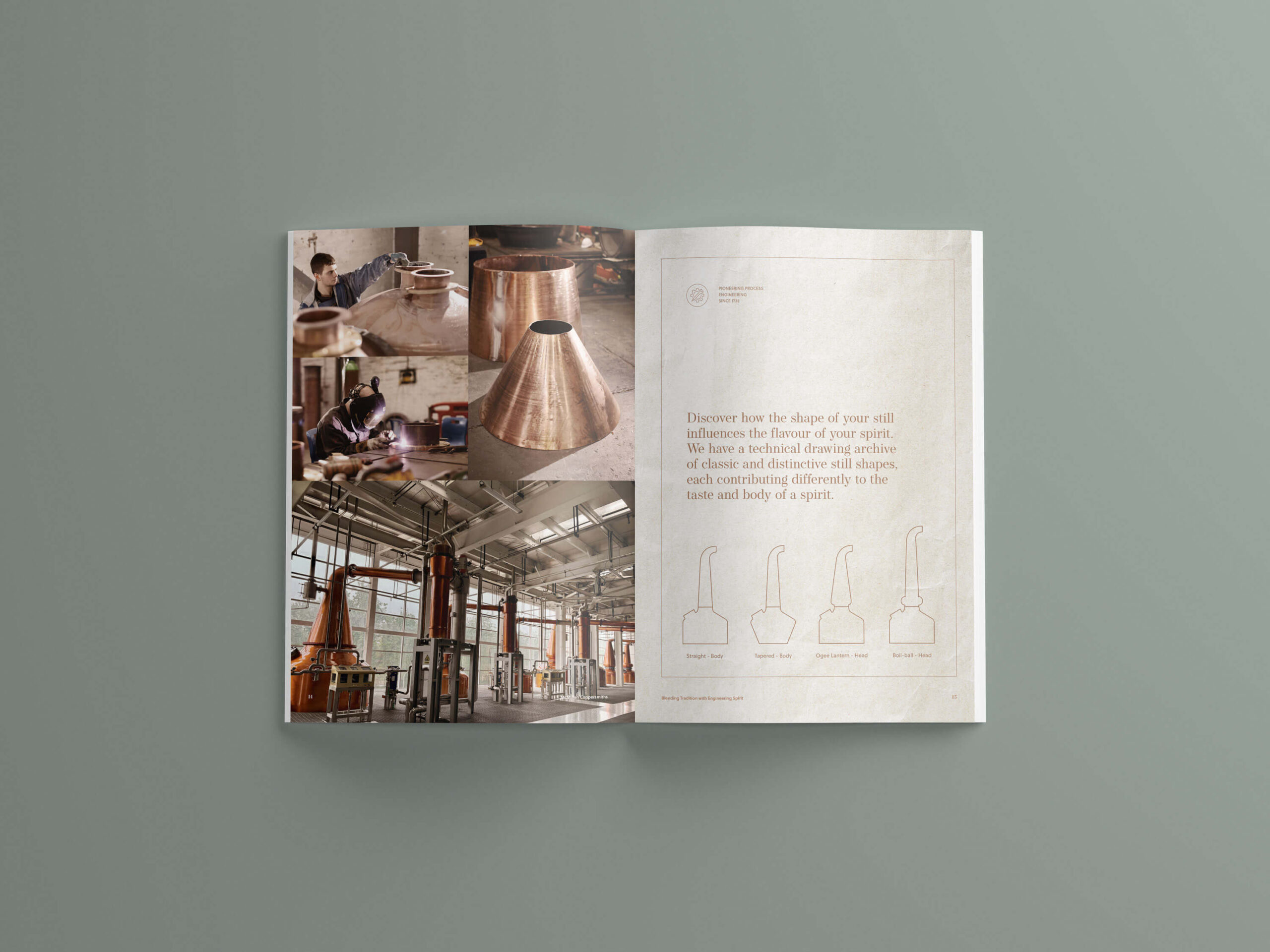 copper stills photography in brochure