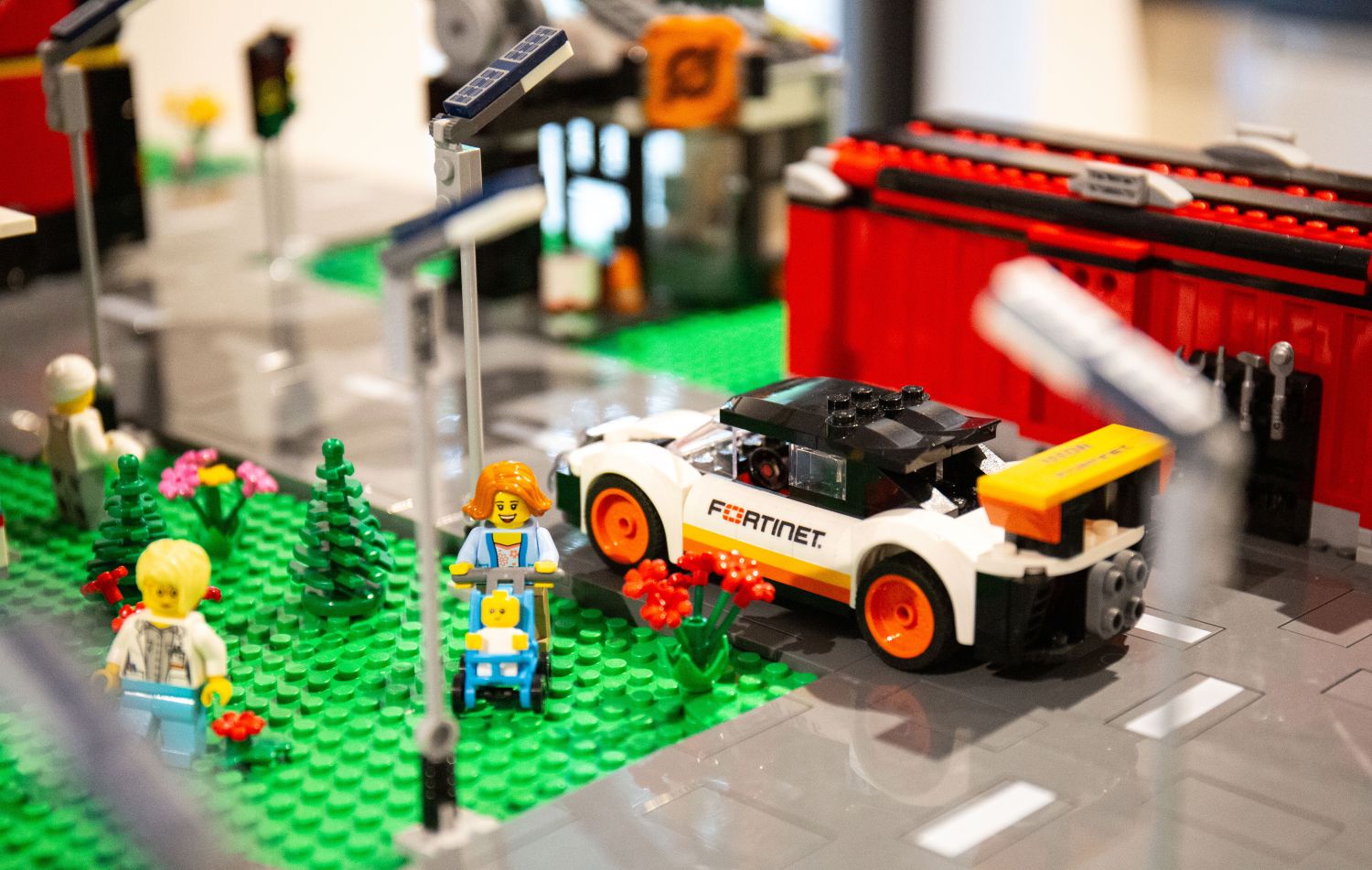 lego cars for Fortinet and Arrow