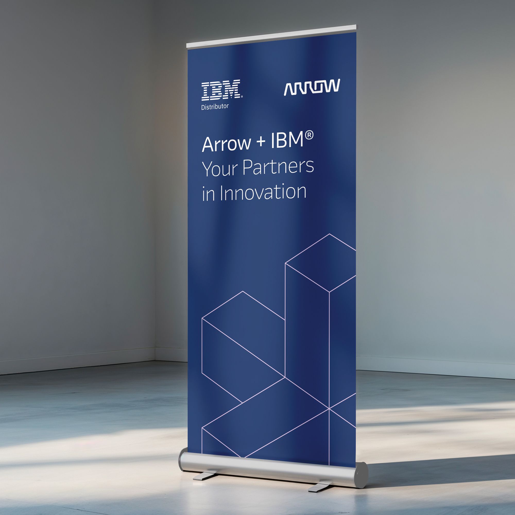 pull up banner design IBM