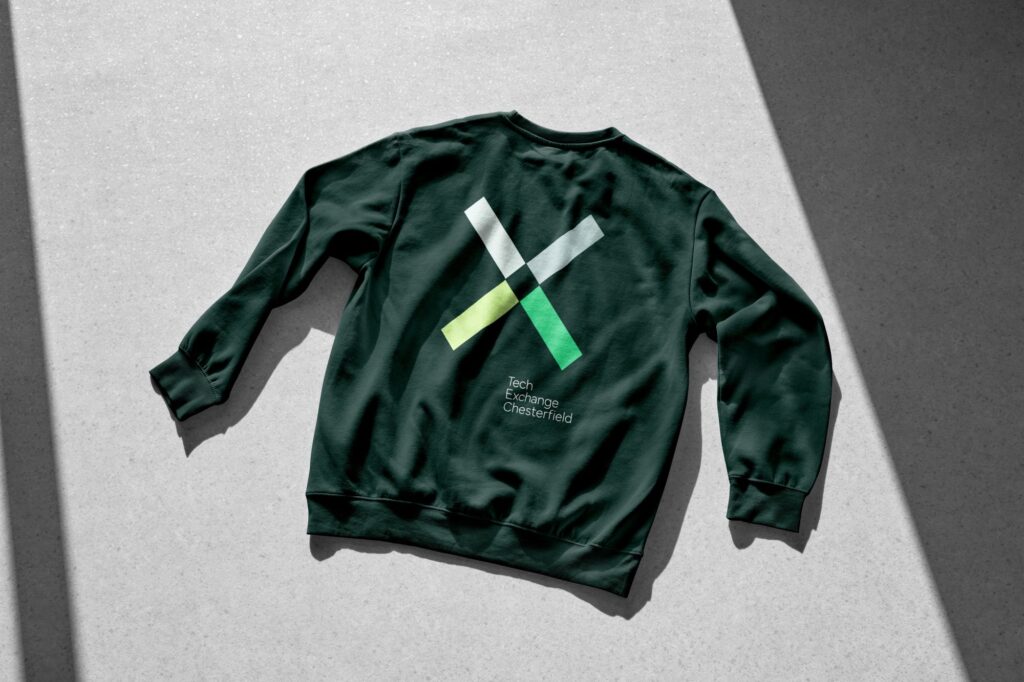 branded jumper for tech group