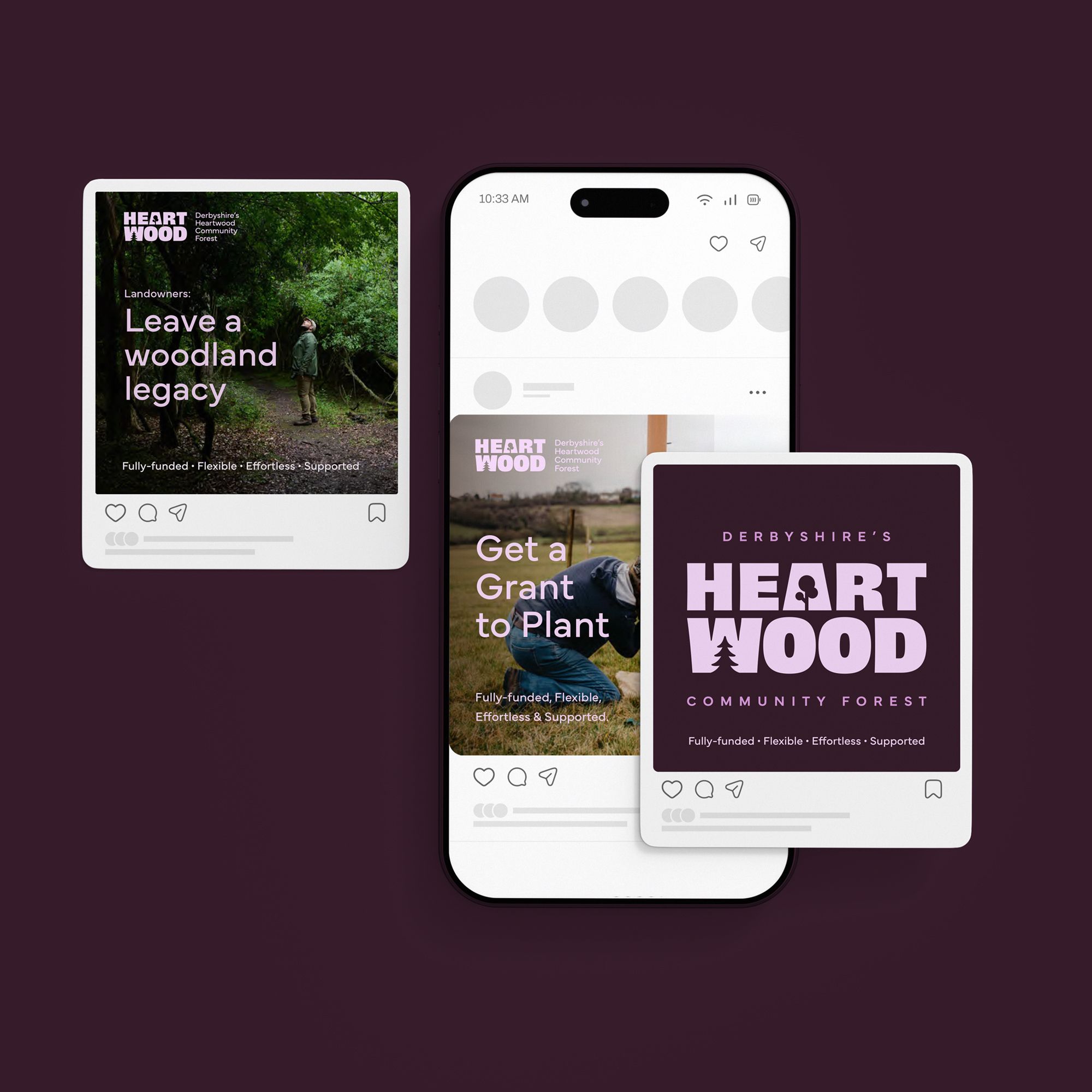 Social media posts about forestry initiatives